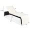 Costway Patio Rattan Lounge Chair Chaise Recliner Back Adjustable Cushioned